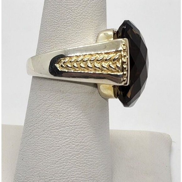 925 STERLING SILVER QUARTZ RING SIZE 7 - Picture 2 of 6